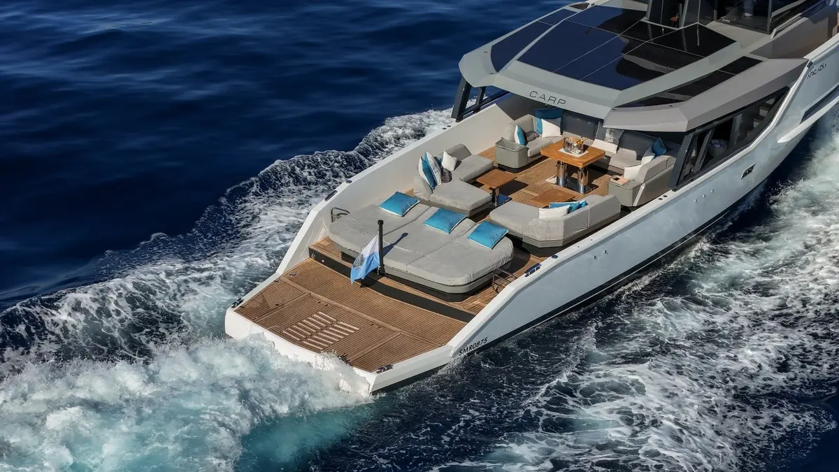 Arcadia Sherpa 60, master cabin — Monaco Lux Yachts, Monaco. Arcadia Sherpa 60 — 18.7m