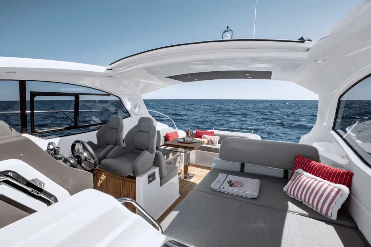 Azimut 45, aft deck — Monaco Lux Yachts, Monaco. Azimut 45 — 13.7m