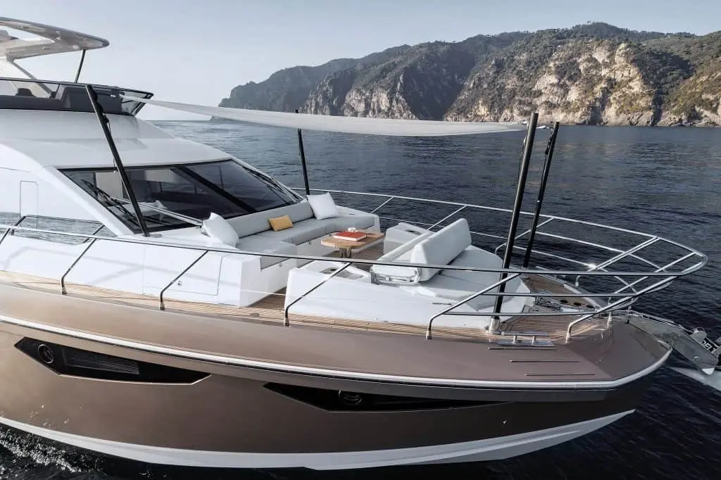 Azimut 60, aft deck — Monaco Lux Yachts, Monaco. Azimut 60 — 18.5m