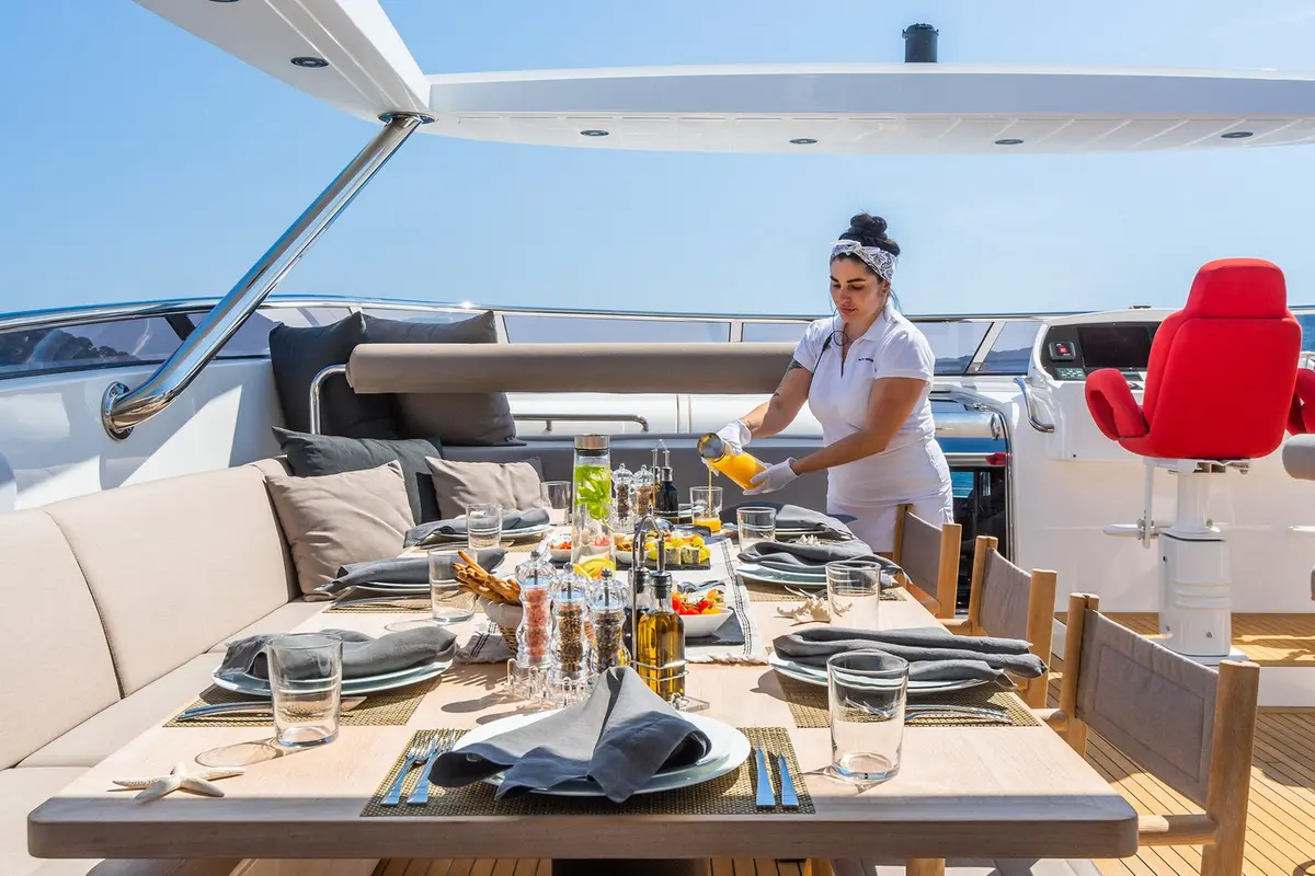 Cranchi A46, aft deck — Monaco Lux Yachts, Monaco. Cranchi A46 — 14m