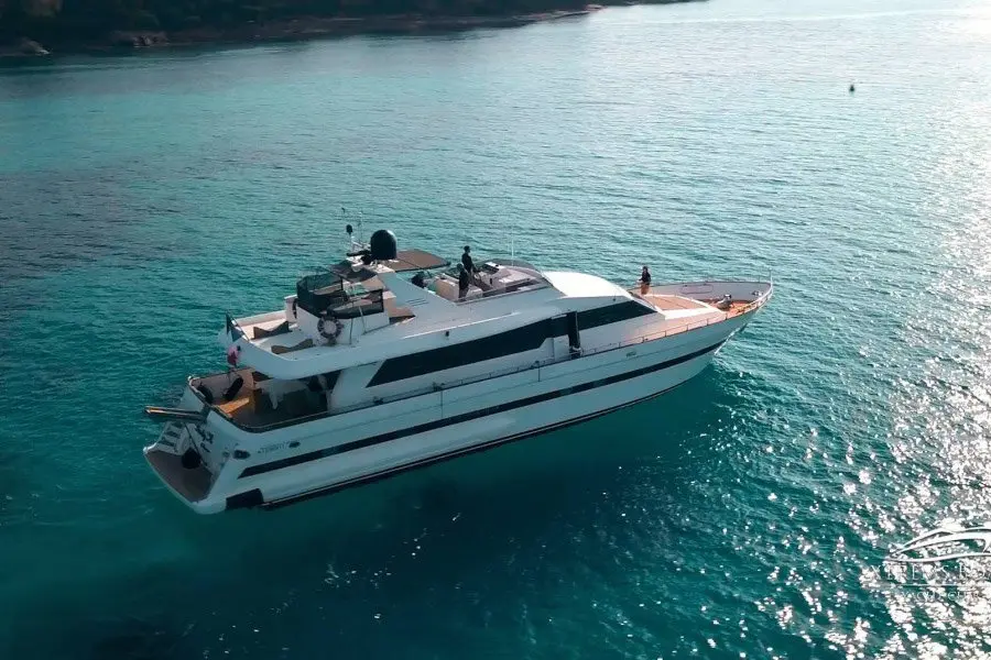 Falcon 80S, aft deck — Monaco Lux Yachts, Monaco. Falcon 80S — 24m