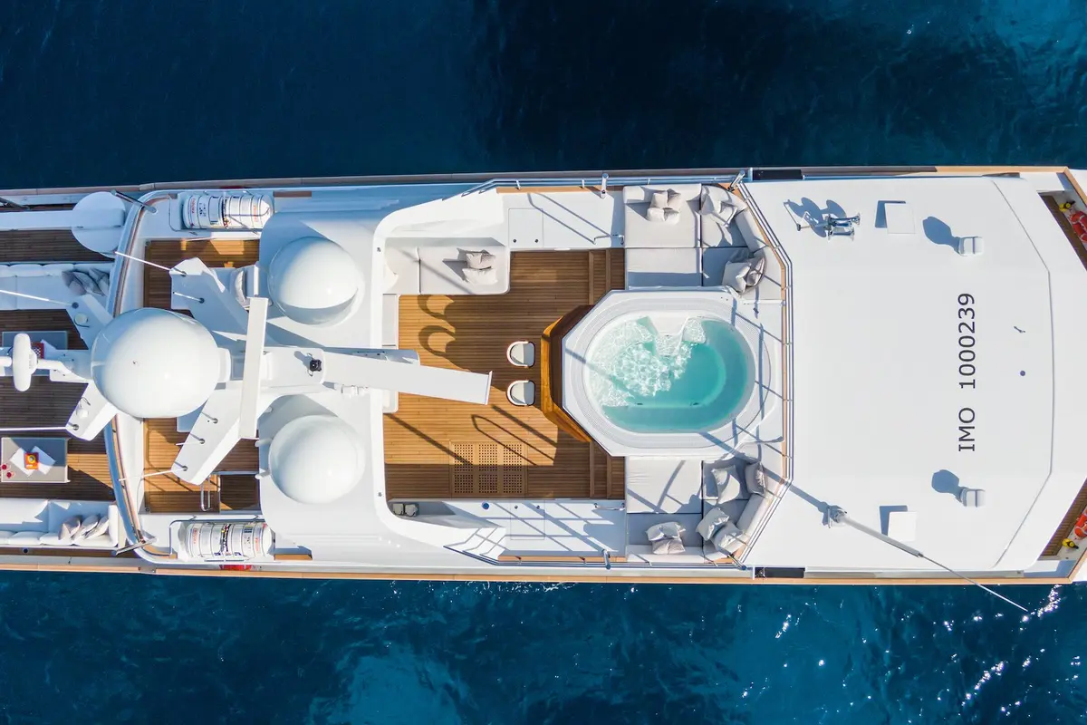 Emerald, aft deck — Monaco Lux Yachts, Monaco. Emerald — 50m
