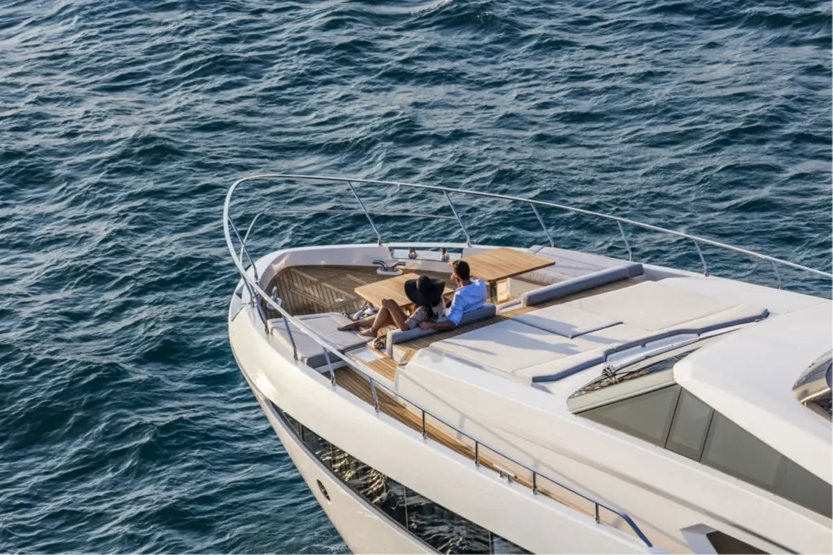 Ferretti 920, aft deck — Monaco Lux Yachts, Monaco. Ferretti 920 — 28m