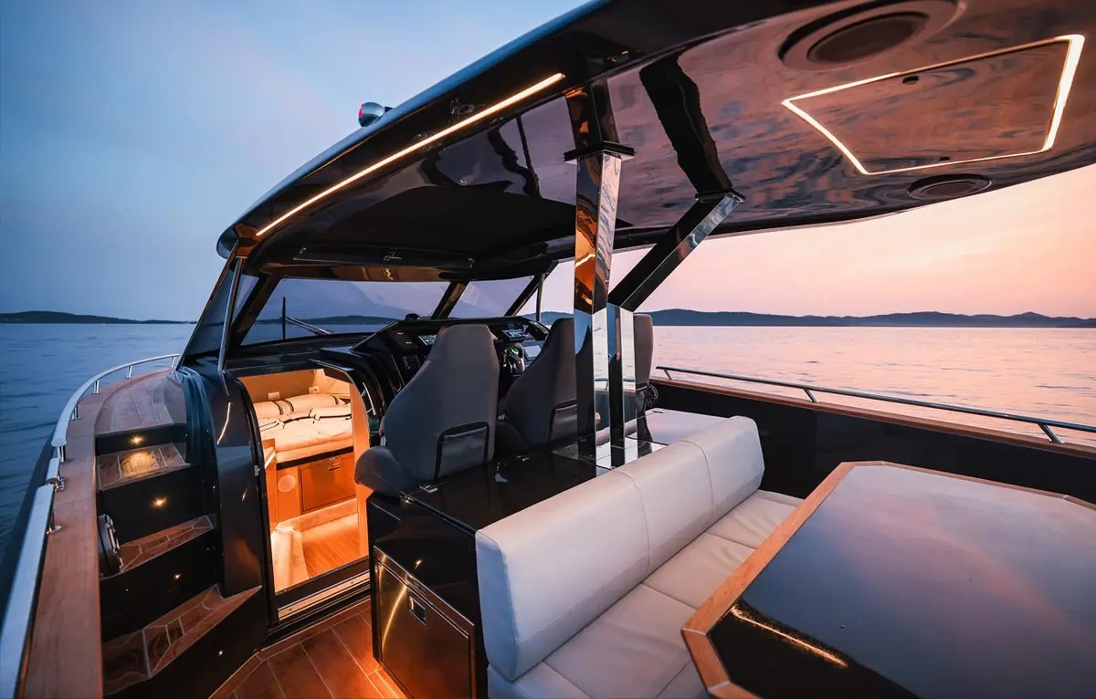 Forza 37, aft deck — Monaco Lux Yachts, Monaco. Forza 37 — 20m