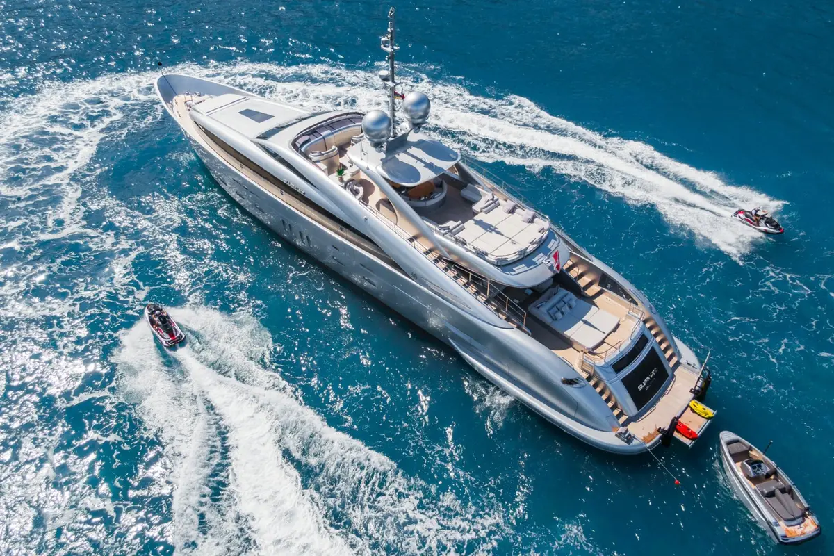 Silver Wind, aft deck — Monaco Lux Yachts, Monaco. Silver Wind — 44m