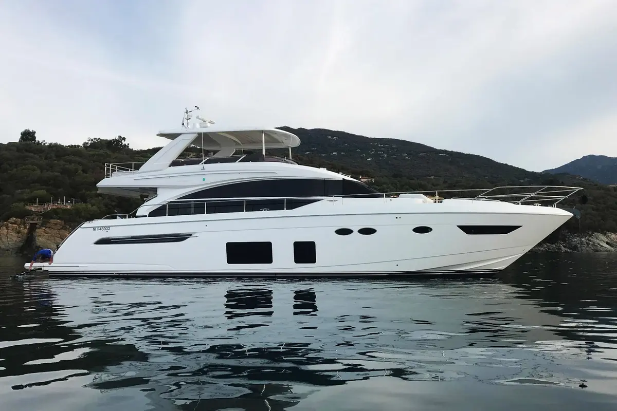 Princess 68 Fly, exterior — Monaco Lux Yachts, Monaco. Princess 68 Fly — 21m
