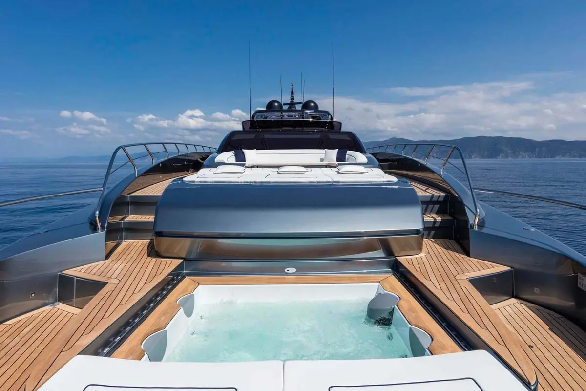 Riva 110, aft deck — Monaco Lux Yachts, Monaco. Riva 110 — 33m