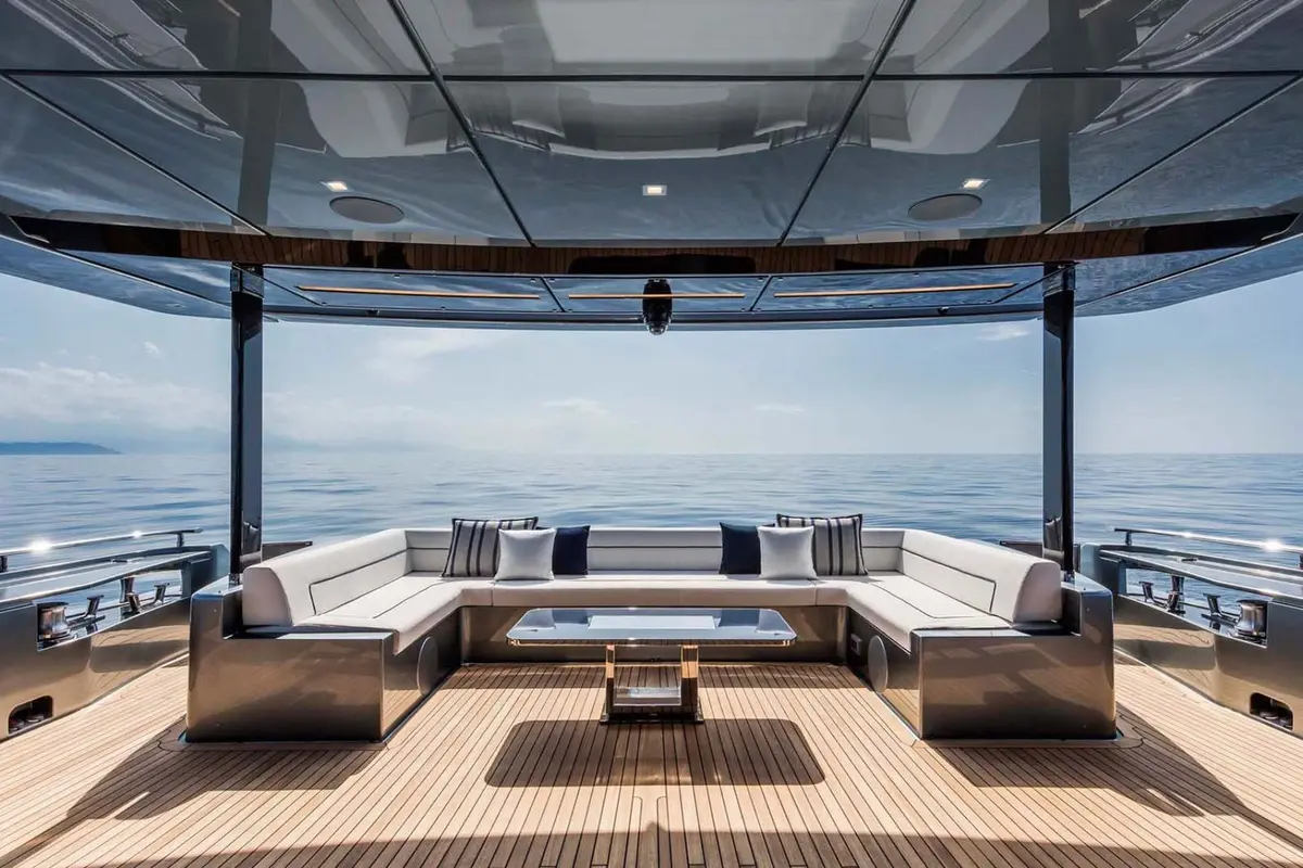 Riva 110, salon — Monaco Lux Yachts, Monaco. Riva 110 — 33m