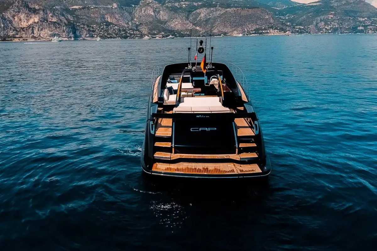 Riva 56 Rivale, aft deck — Monaco Lux Yachts, Monaco. Riva 56 Rivale — 17m