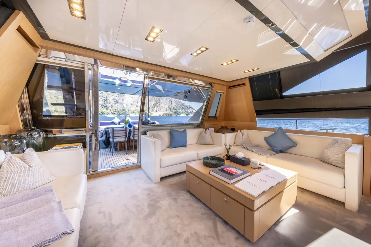 Riva 86 Domino, main deck — Monaco Lux Yachts, Monaco. Riva 86 Domino — 26m