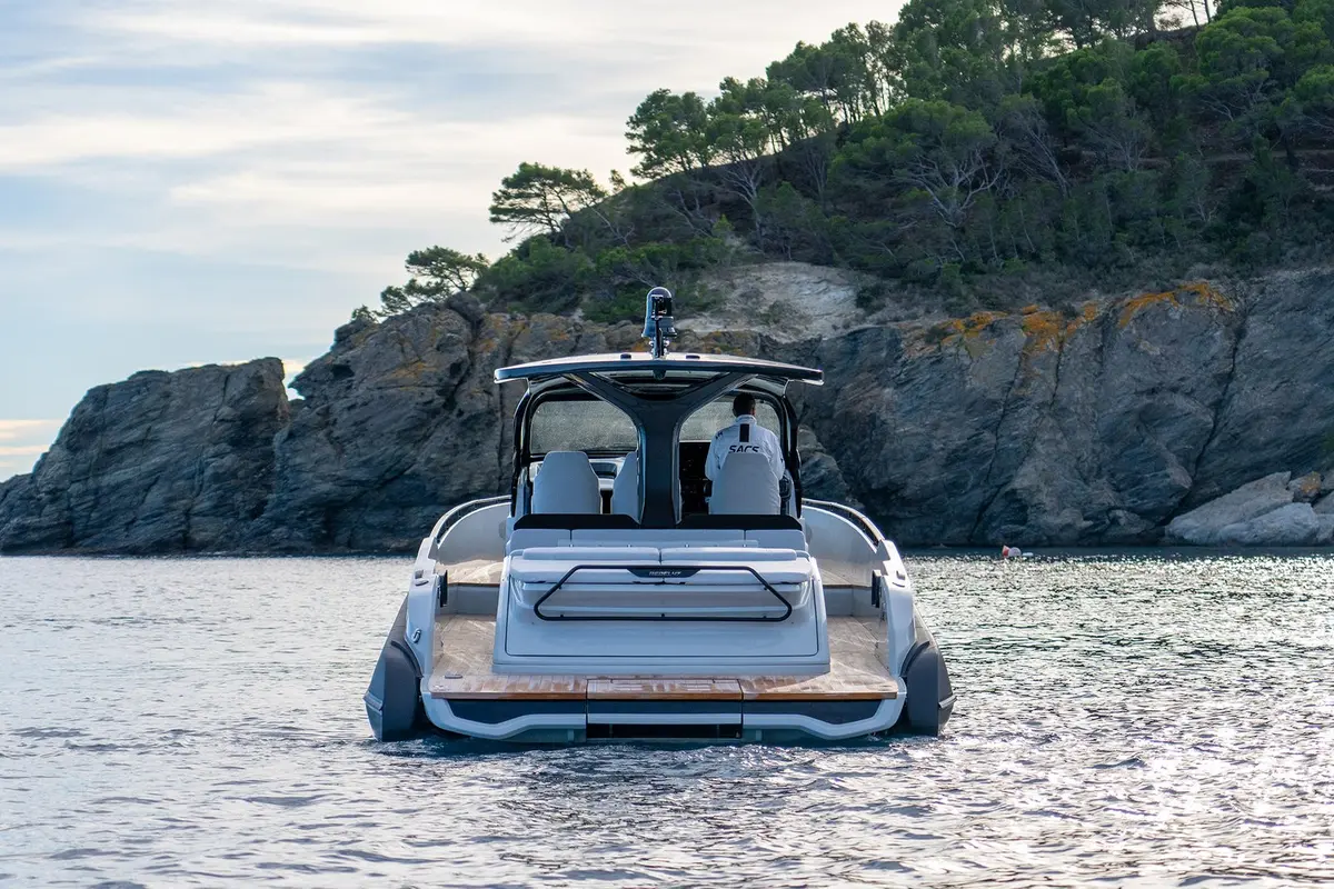 Sacs 47, aft deck — Monaco Lux Yachts, Monaco. Sacs 47 — 14m