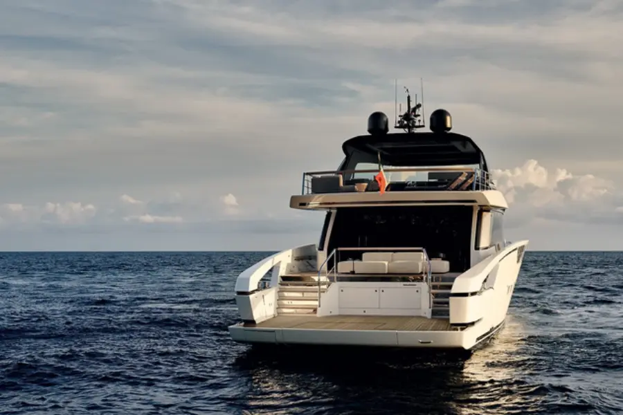 Sanlorenzo 112, aft deck — Monaco Lux Yachts, Monaco. Sanlorenzo 112 — 34m